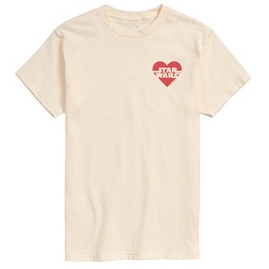 Men's - Star Wars - Valentine Heart Logo Short Sleeve Graphic T-Shirt - 1 of 4