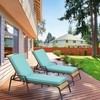 Aoodor 72 x 21 x 3 Inches Patio Chaise Lounger Cushions, Olefin Fabric Slipcovers with Sponge Foam, Set of 2 - 3 of 4