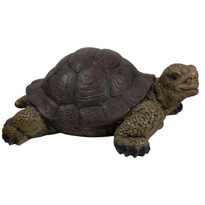 Northlight Turtle Outdoor Garden Statue - 22.75" - Brown and Green, 1 of 6