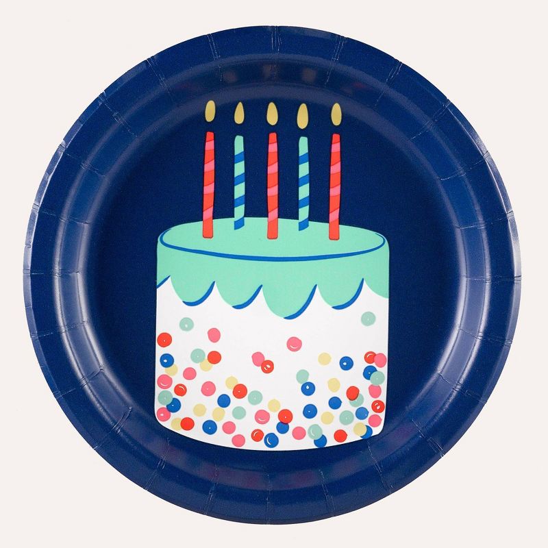 10ct Everyday Happy Birthday Snack Paper Plates - Spritz&#8482;, 1 of 4