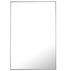 Elegant Decor Monet 42" x 28" Rectangle Metal Frame Mirror in Silver - 1 of 4