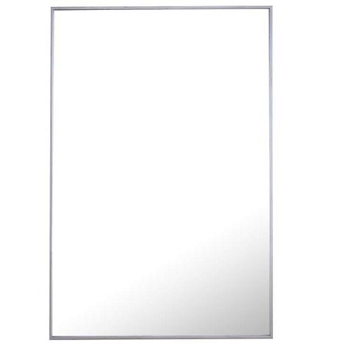 Elegant Decor Monet 42" x 28" Rectangle Metal Frame Mirror in Silver - image 1 of 4