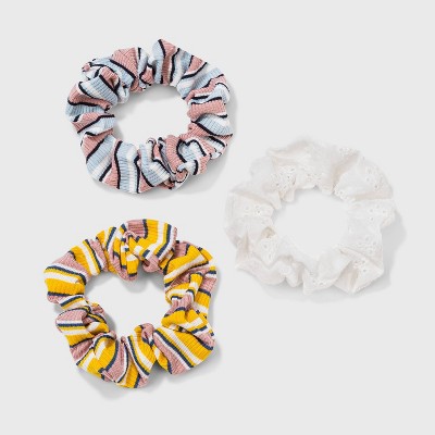 Stripe/Eyelet Hair Twister Set 3pc - Wild Fable™