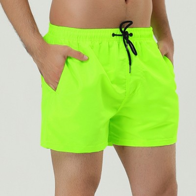 Lars Amadeus Men's Summer Cool Drawstring Waist Solid Swimsuit Board Shorts 2 Packs Light Green/Royal Blue 30 — фото 2