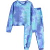 Arshiner Girls 2 Piece Outfits Kids Tie Dye Sweatsuits Set Long Sleeve Shirt and Pants Set Size - 2 of 4
