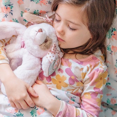 Image of Bearington Baby Wiggles Pacifier Pet, Pink Puppy Plush Stuffed Animal Lovie and Paci Holder, 15"