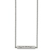Chisel Stainless Steel and Enameled with Cubic Zirconia ENJOY THE LITTLE THINGS Bar on a 16" Cable Chain Necklace with a 2" Ext. - 3 of 4
