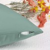 Unique Bargains Soft Solid Color Hidden Zippers Pillowcases for Bed Sofa 4 Pcs - 4 of 4