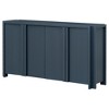 60"W Elegant Sideboard with Adjustable Shelves, 4-Door Storage Cabinet Suitable for Living Room, Entrance and Study Room - ModernLuxe - 4 of 4