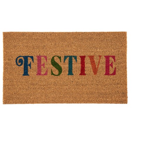 Shiraleah "Festive" Holiday Doormat - image 1 of 3