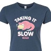 Women's - Pokémon - Slowpoke Taking it Slow Fitted Graphic T-Shirt - 2 of 3