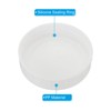 Unique Bargains Regular Mouth Plastic Mason Jar Lids with Silicone Sealing Ring 6 Pcs - 4 of 4