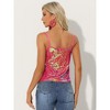 INSPIRE CHIC Women's Sequined Shining Adjustable Straps Club Party Sparkle Cami Top - image 4 of 4