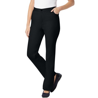 Woman Within Women's Plus Size Tall Perfect Side Elastic Denim Jean