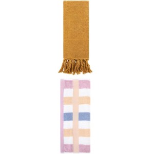REGALWOVEN 2 Packs Cotton Absorbent Soft Decorative Bathroom Hand Towel for Kitchen - 1 of 4