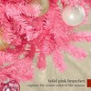 Best Choice Products Artificial Pink Christmas Full Tree Festive Holiday Decoration w/ Stand - 3 of 4
