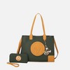 MKF Collection Louise Women’s Tote Bag and Wallet Set by Mia K- Olive Mustard - 2 of 4