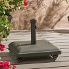 Gulches Wheelie Umbrella Base - Square Heavy-Duty Portable Stand for Patio, Garden, and Beach Umbrellas,Green - 2 of 4