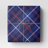 30” 25 sq ft Christmas Roll Wrap White/Blue/Red Plaid - Wondershop™ - 2 of 3