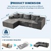 GustoWave 106" Cloud Couch Sectional Sofa with L-Shape Chaise and Memory Foam, 3-Seat Modular Sofa for Living Room, No Assembly Required - 3 of 4
