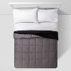 Reversible Microfiber Solid Comforter - Room Essentials™ - image 3 of 4