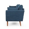 Feichko Contemporary Fabric Pillow Back 3 Seater Sofa - Christopher Knight Home - image 4 of 4