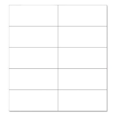 MasterVision Magnetic Dry-Erase Tape Strips White Write-on Wipe-off 7/8 Inches x 2 Inches Pack of 25
