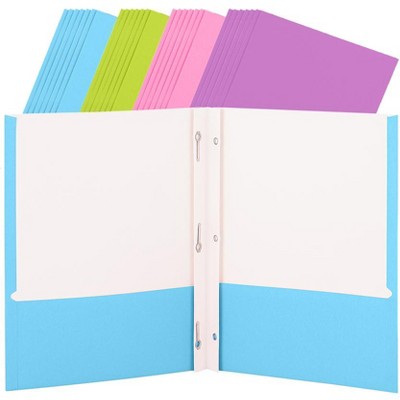 Enday 2 Pockets Paper Folders 24 PK