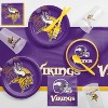20oz 24ct Minnesota Vikings Football Reusable Cups: NFL Plastic Drinkware, Team Logo, Super Bowl, Clear, 5" Height - 3 of 3