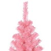 vidaXL 8ft Pink Artificial Christmas Tree with Stand - 3 of 4