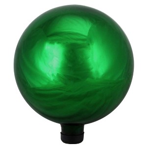 Northlight 10" Emerald Green Shiny Outdoor Garden Gazing Ball - 1 of 3