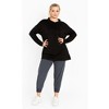 Avenue Women's Plus Size Addison Cowl Neck Tunic - 4 of 4