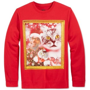 American Rag Mens Cat Owner Faceswap Sweatshirt - 1 of 1