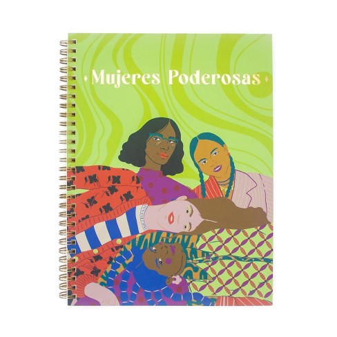 College Ruled 1 Subject Spiral Notebook 7.5x10 Mujeres Poderosas