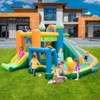 Infans Inflatable Water Slide, 9 in 1 Giant Water Bounce House Park w/Dual Slides, Soccer Gate, Deep Splash Pool, with 680W Blower - 2 of 4