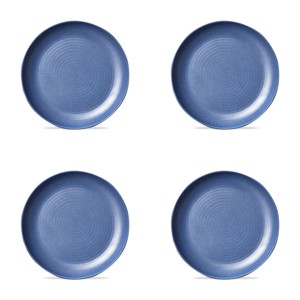TAG Denim Blue Brooklyn Melamine Brooklyn Melamine Plastic Dinning Salad Plate Dishwasher Safe Indoor/Outdoor 9x9 inch Salad Plate Set 4 - 1 of 3