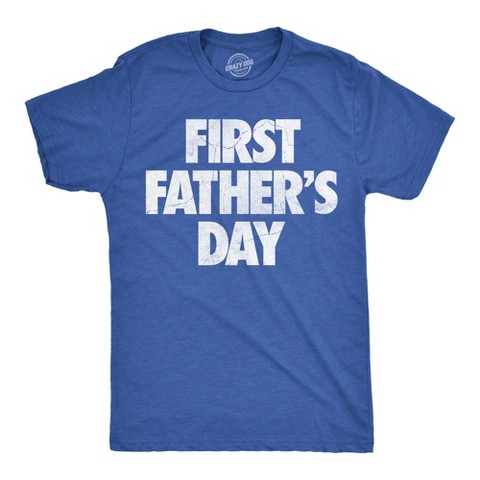 Мужские футболки Crazy Dog T-Shirts, Inc. Mens Funny T Shirts First Fathers Day Sarcastic Dad Tee For Men - Crazy Dog Men's T Shirt Gift for Dad Royal L