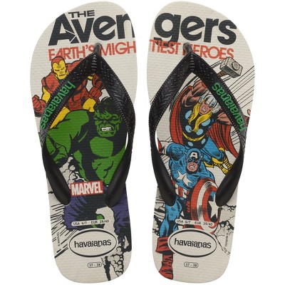Marvel Avengers Captain America Kids Flip Flops Thongs Childrens Beach Sandals 