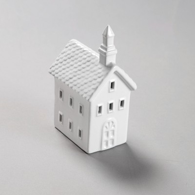 Lakeside Ceramic Lighted Church Decoration for Christmas Village Displays