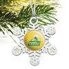 Norfolk State University Secondary Logo Metal Snowflake Christmas Tree Holiday Ornament - 2 of 3