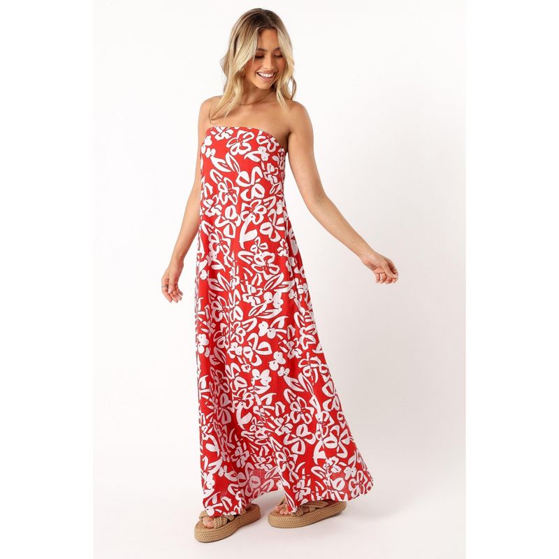 Petal and Pup Womens Soph Strapless Maxi Dress, 4 of 7
