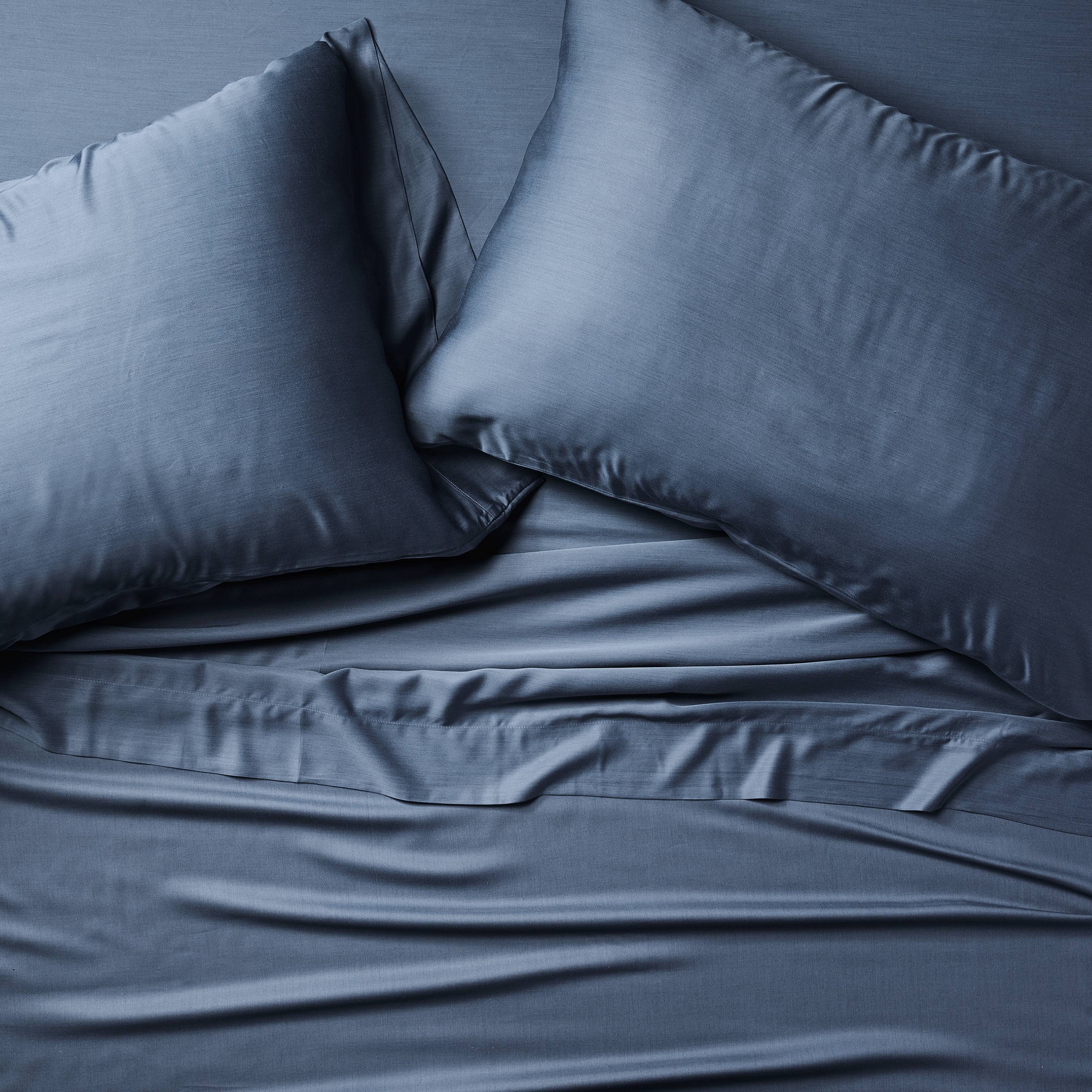 King Sheet Set Dark Mineral Blue - Casaluna™
