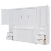 YOOCOZZ Queen Size Murphy Bed with Under-Bed Storage Shelf, Top Shelf, Side Wardrobes, Drawers - 4 of 4