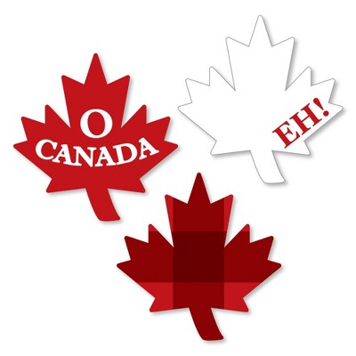 Big Dot of Happiness Canada Day - DIY Shaped Canadian Party Cut-Outs - 24 Count