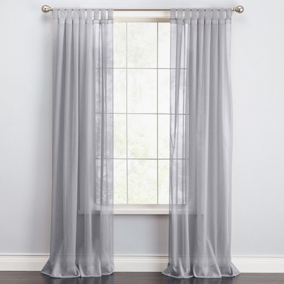 BrylaneHome BH Studio Sheer Voile Tab-Top Panel