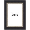 PosterPalooza | Photo Size Embellished Black Picture Frame - UV Acrylic, Foam Board Backing, Hanging Hardware - 2 of 4