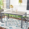 Beldan Dining Table - Indoor/Outdoor - PAT4034 - Taupe - Safavieh - 2 of 4