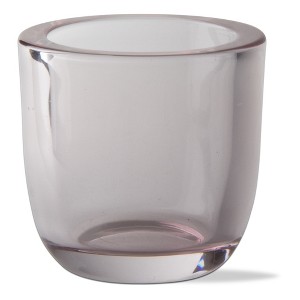 tagltd Classic Tealight Holder Blush Glass Candle Holder 3.14L x 3.14W x 3.07H inches - 1 of 2