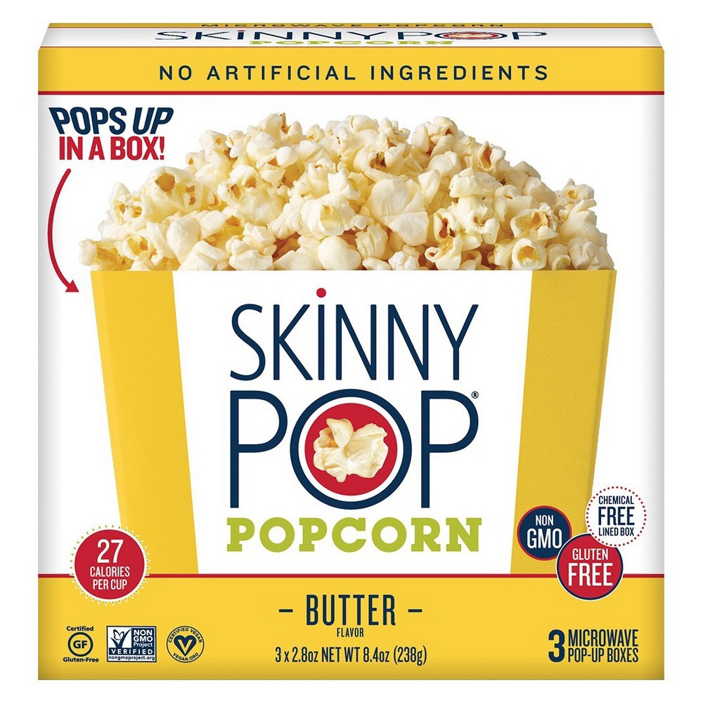 UPC 816925020036 product image for Skinnypop Butter Microwave Pop-up Box 3ct / 8.4oz | upcitemdb.com
