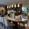 LNC Marvinbell Luxury and Glam Teardrop Integrated LED Crystal Kitchen Island  Lights, Gold ,4.3in/14.5in/37.4in - 4 of 4